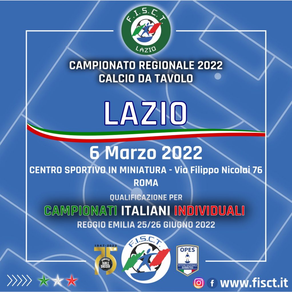Campionato Regionale Calcio da Tavolo 2022, il podio.