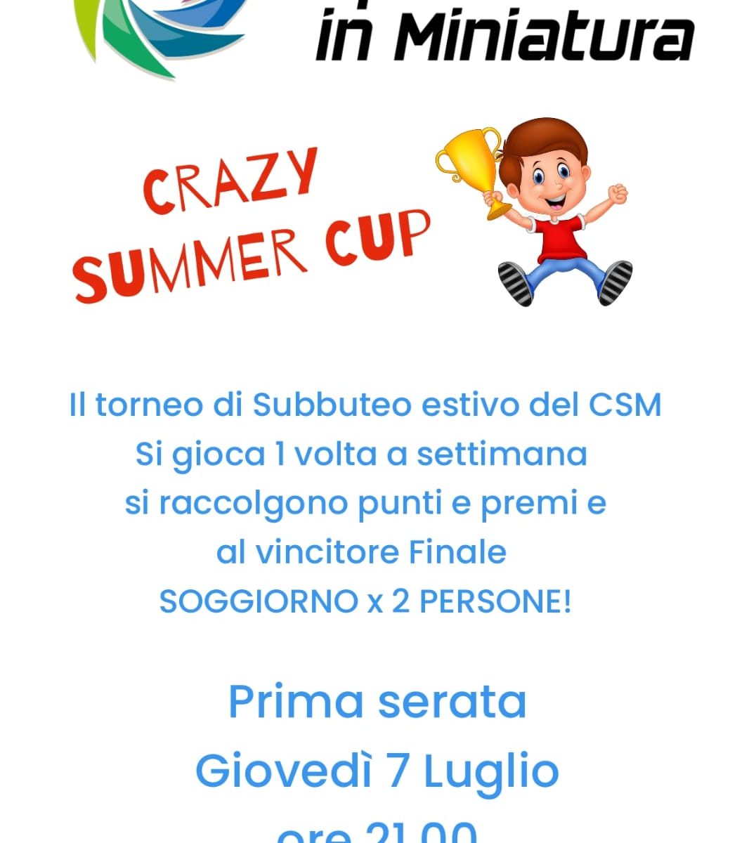 Locandina Summer Crazy Cup 2022 / 1
