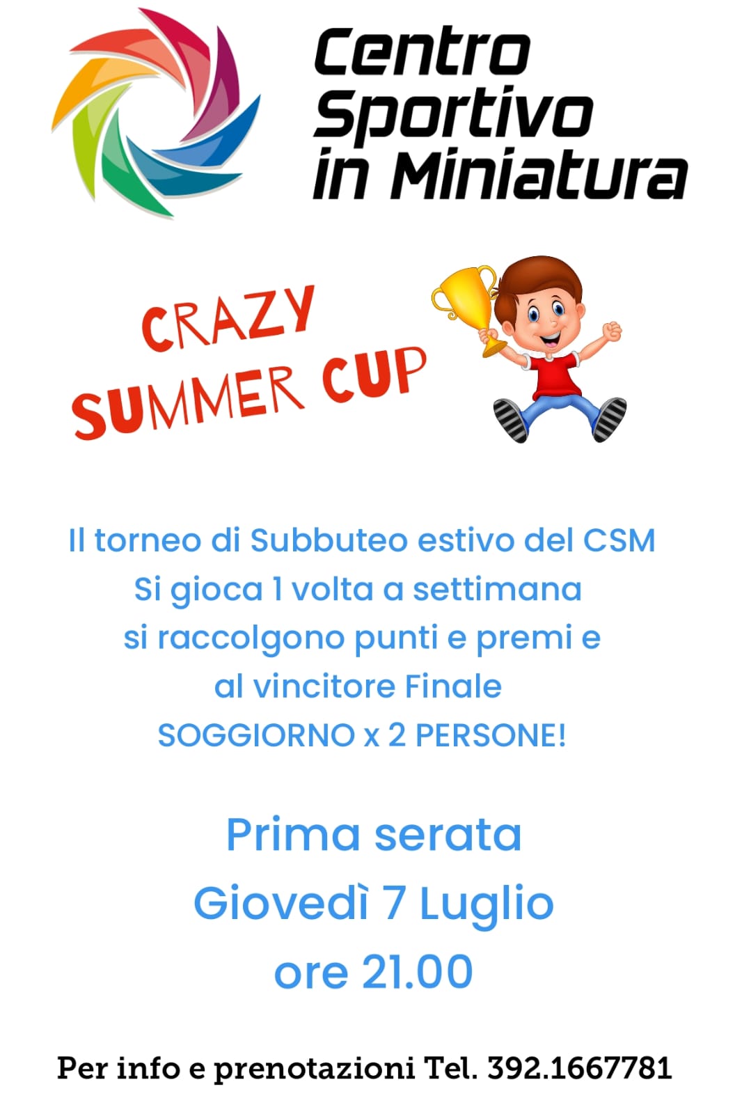 Locandina Summer Crazy Cup 2022 / 1
